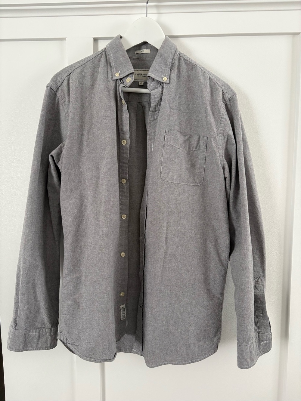 Frank & Oak Gray Button-Down Shirt